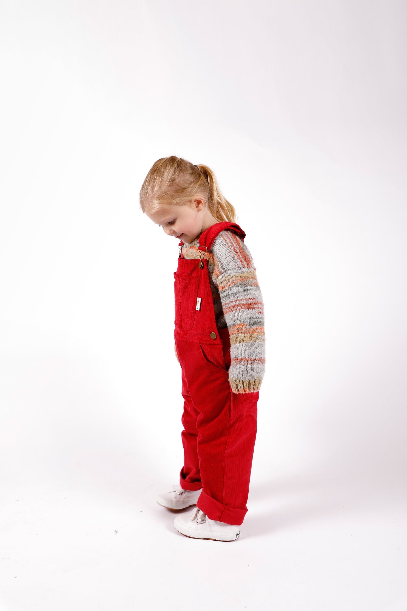 The Dungaree - Organic Cotton Cord - Red