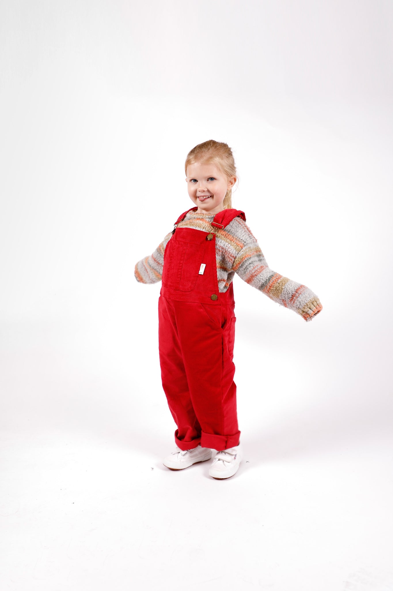 The Dungaree - Organic Cotton Cord - Red
